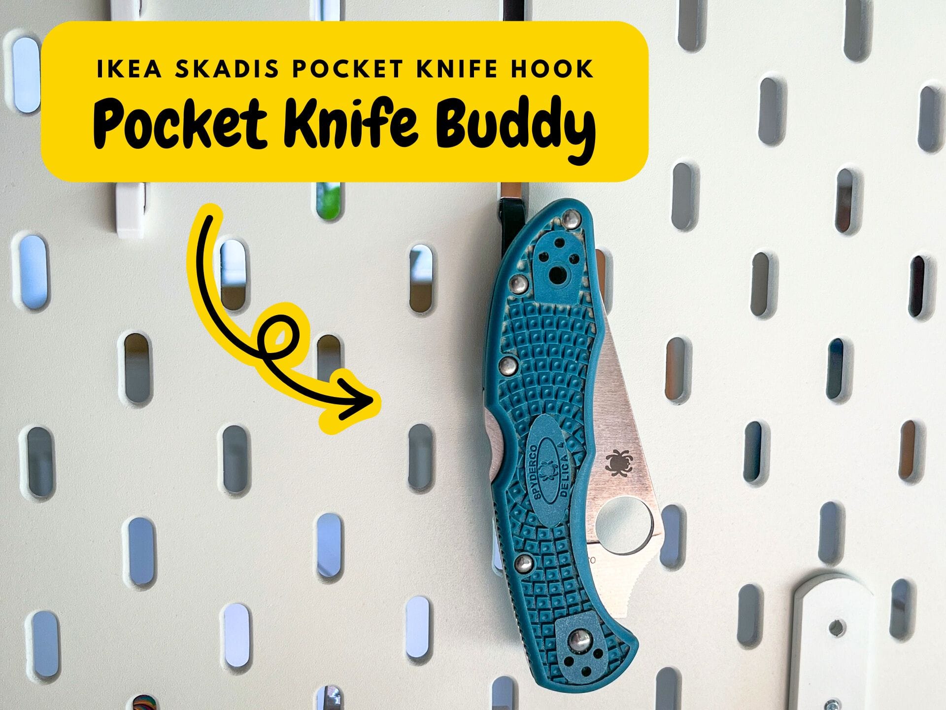 IKEA SKADIS Pocket Knife Hook