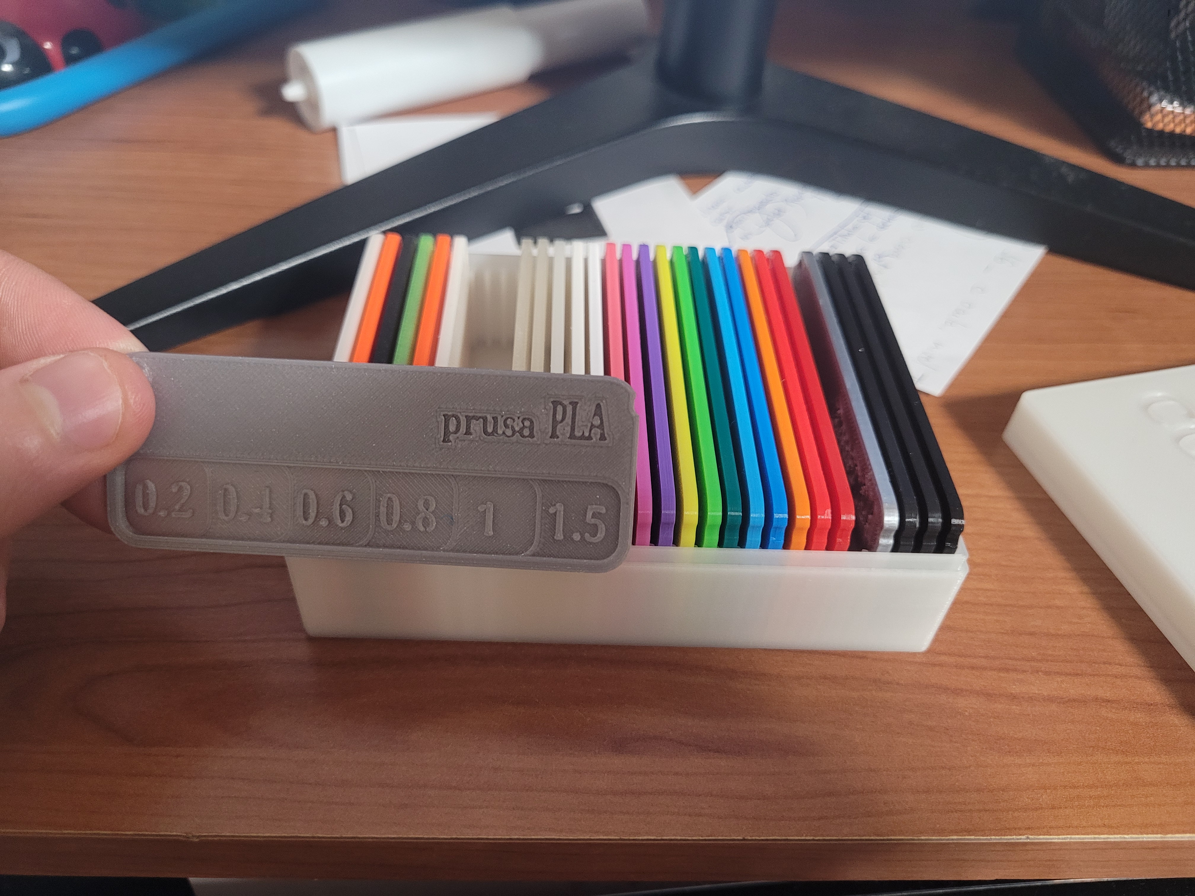 filament sample cards