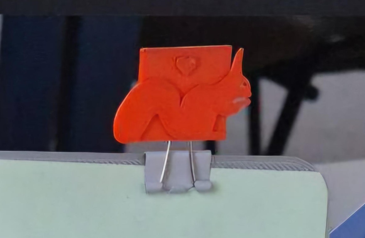 Squirrel Paper Binder Adornment