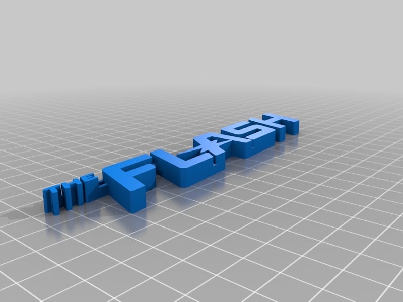 Miniatura 2 do modelo 3D The Flash Logo (CW)