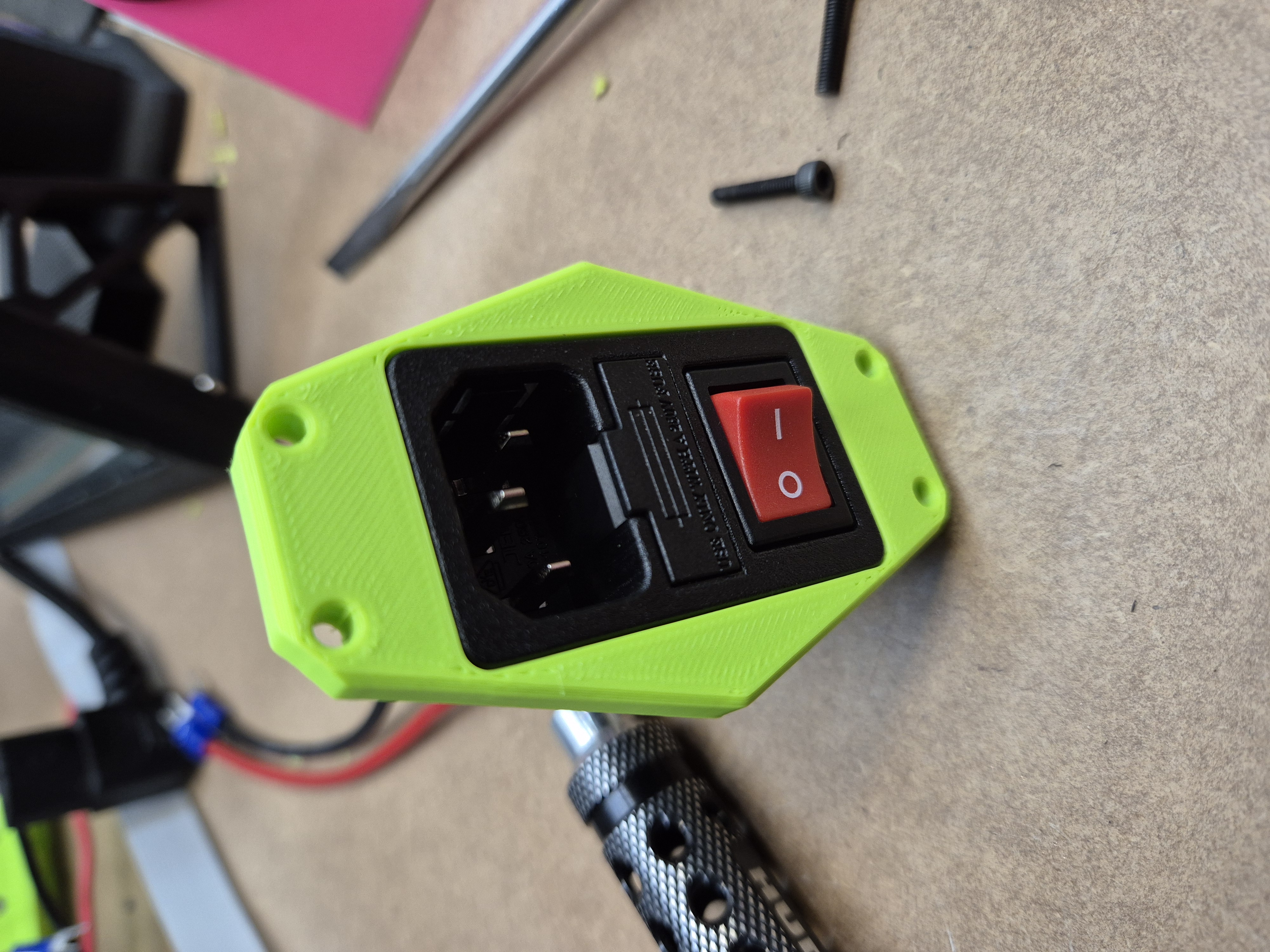 RatRig V-Core 3 IEC Adapter remix to fit Jaycar IEC plug