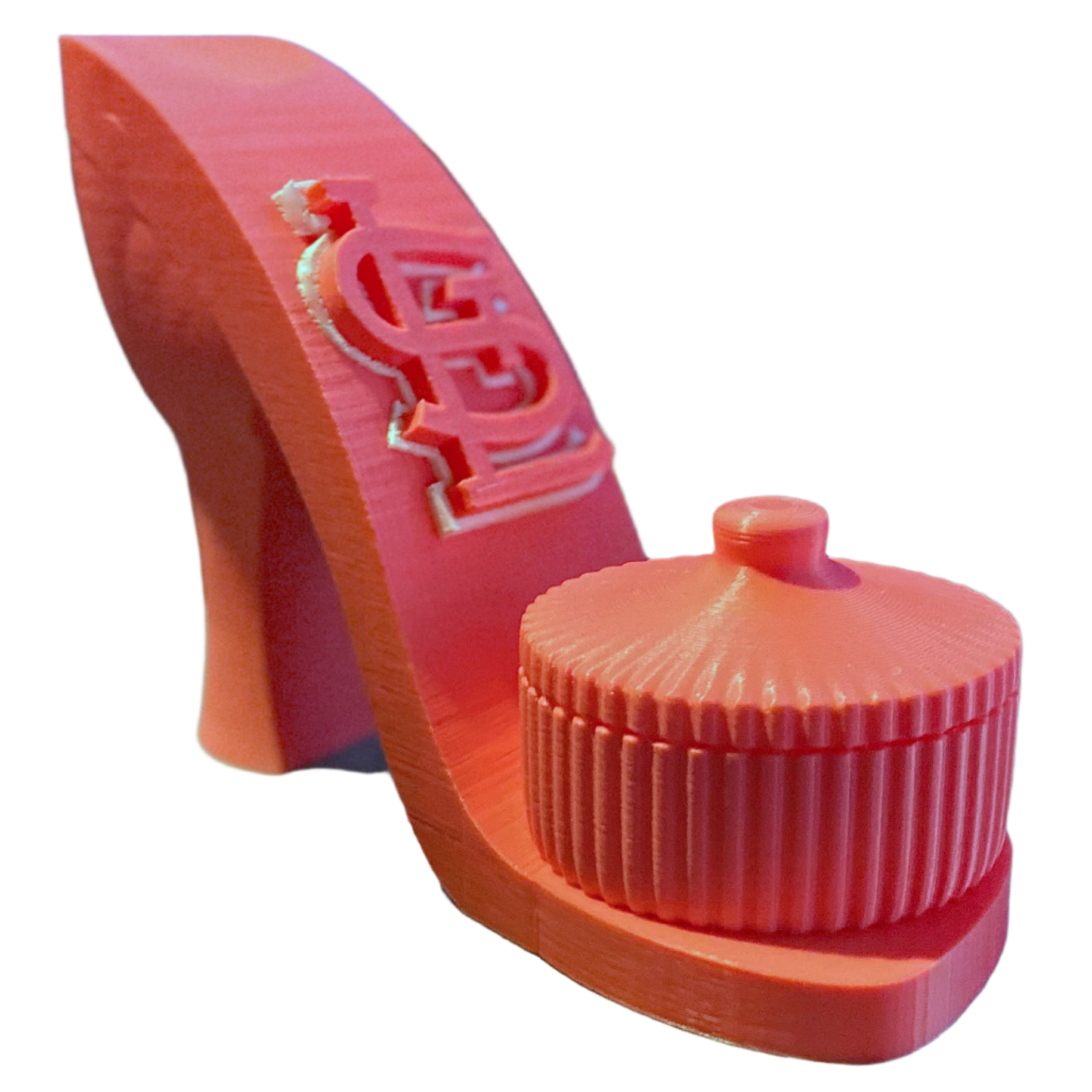 Ladies High Heel Shoe | St Louis Cardinals Logo | Candy Dish with Lid