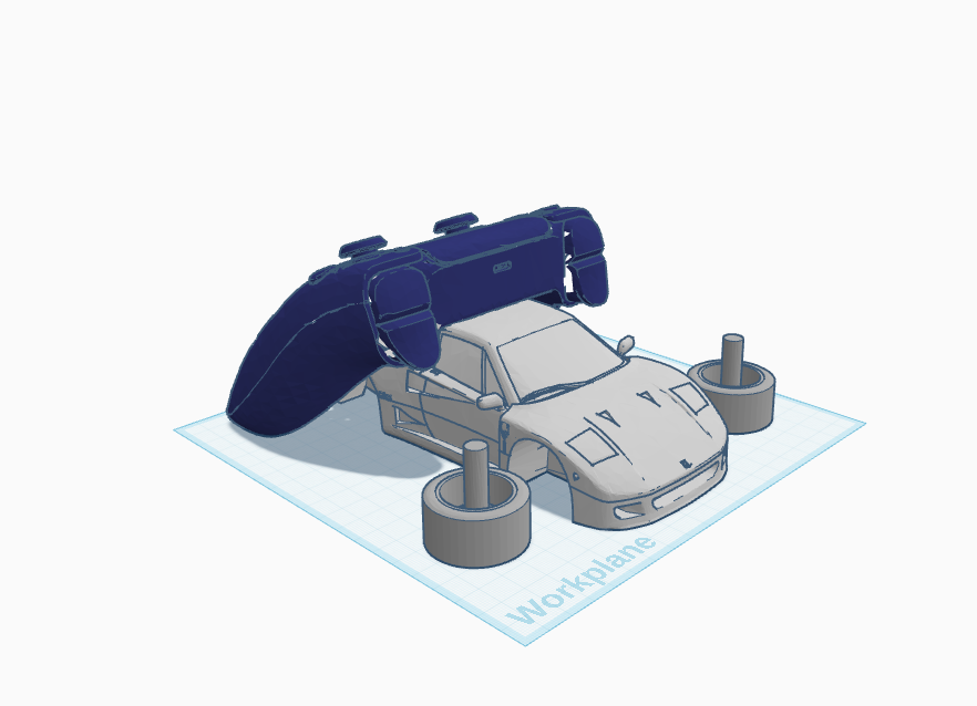 Miniatura 2 do modelo 3D Ferrari PS5 controller holder