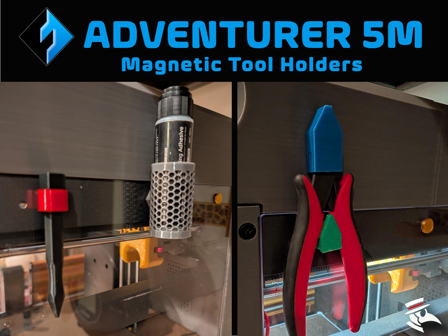 FlashForge Adventurer 5M Magnetic Tool Mounts