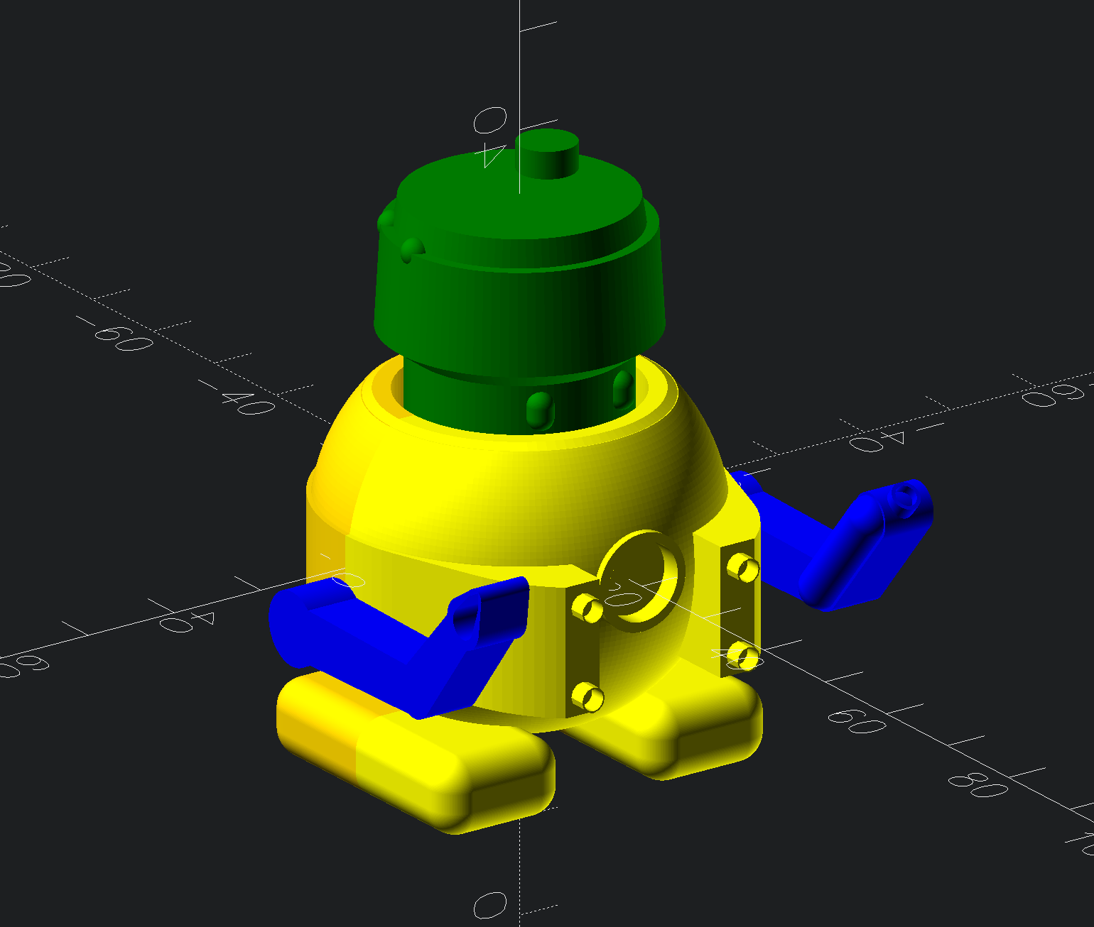 Miniatura 2 do modelo 3D B.U.B.L.S. The Friendly Parametric Warbot