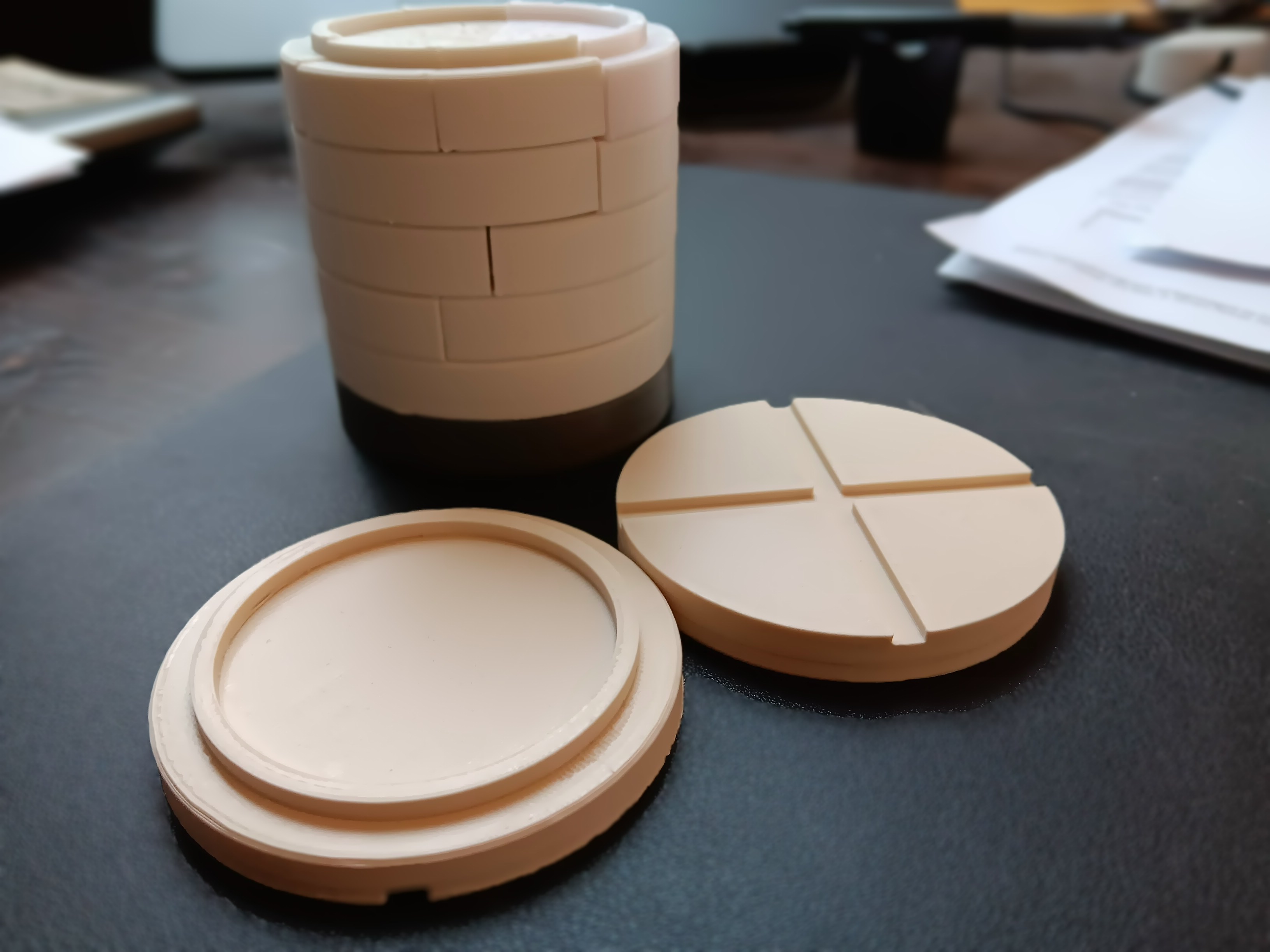 Fraction Tower Top and Bottom Pieces
