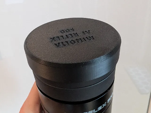 Minolta AF Reflex 500 Front lens cap