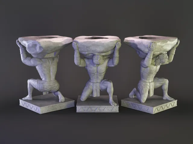 Atlas Statue Apple Watch Charger Dock