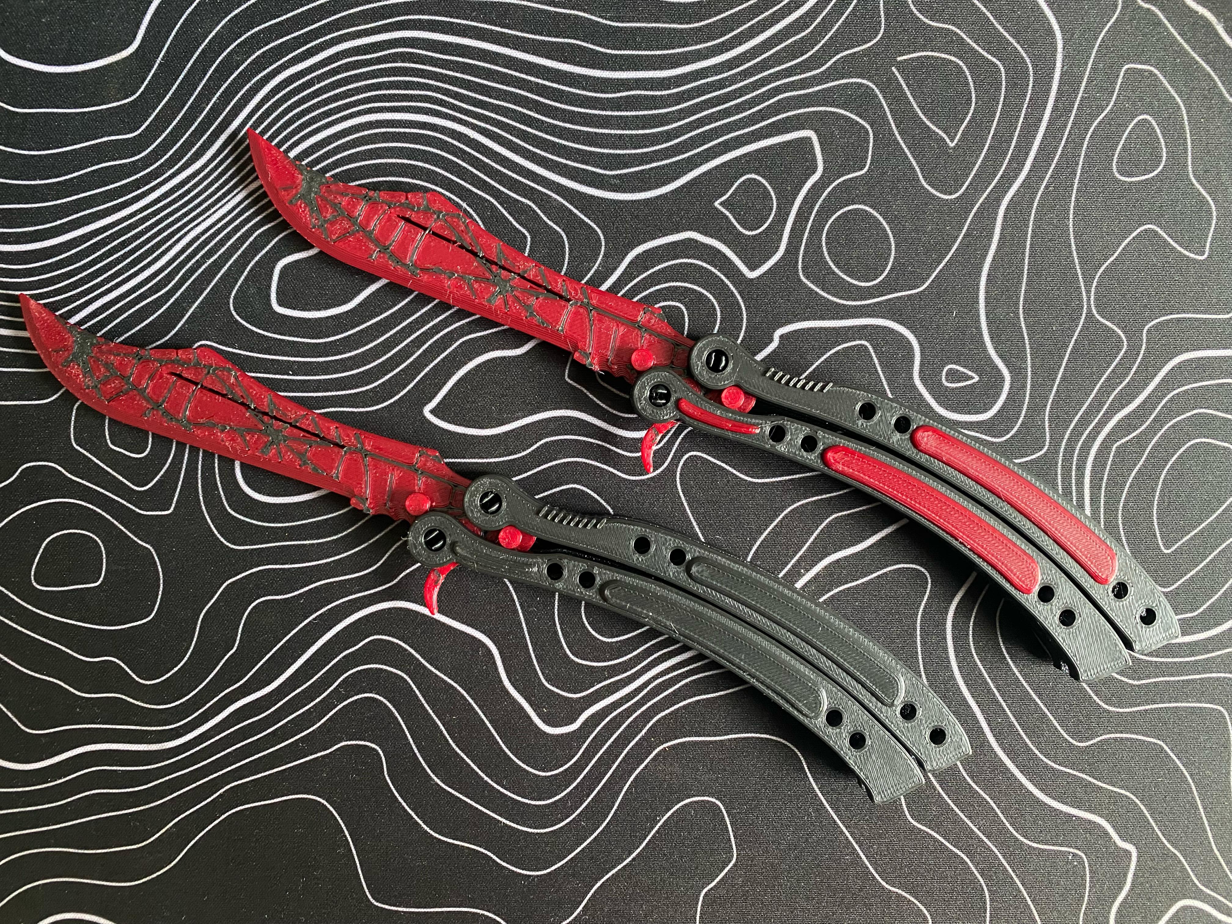 Crimson Web Butterfly Knife Counter-Strike
