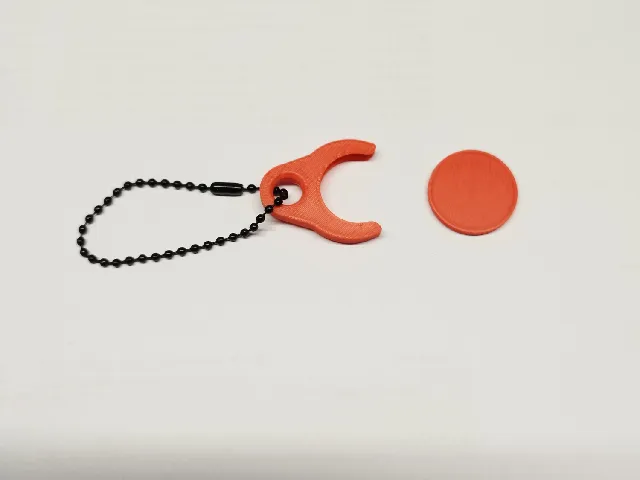 Keychain token with holder