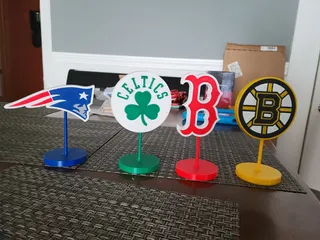 Boston Red Sox New England Patriots Boston Bruins Boston Celtic 3d