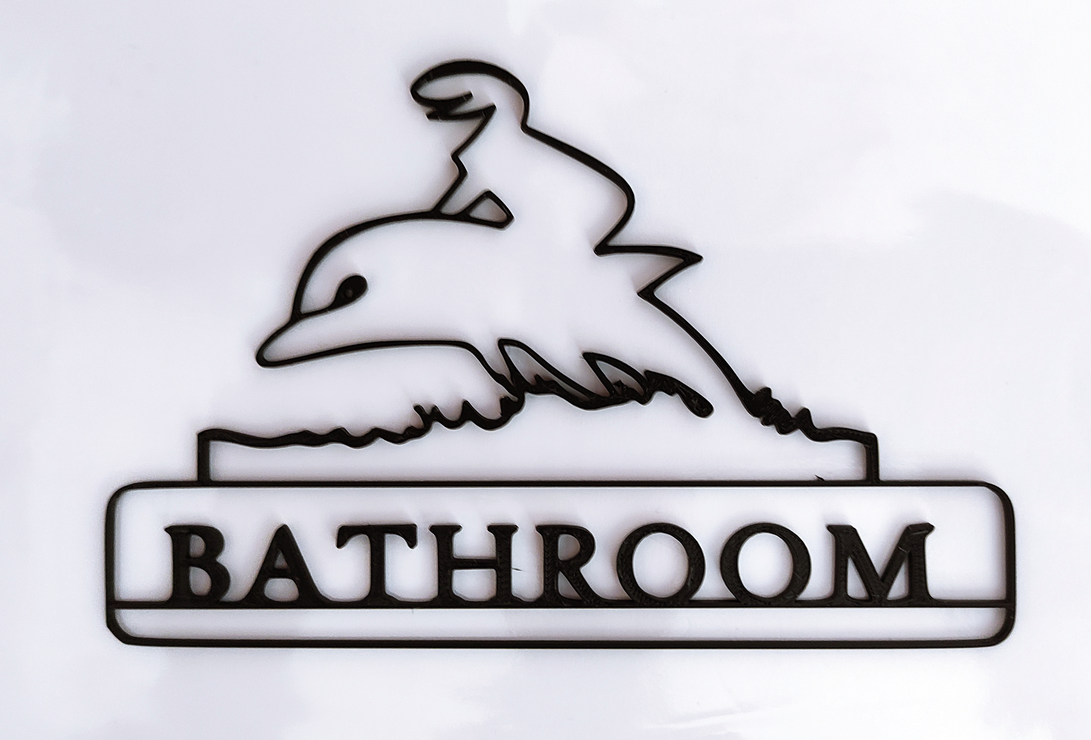 Bathroom door hanger from the iconic cartoon "La Linea" Balum Balum.