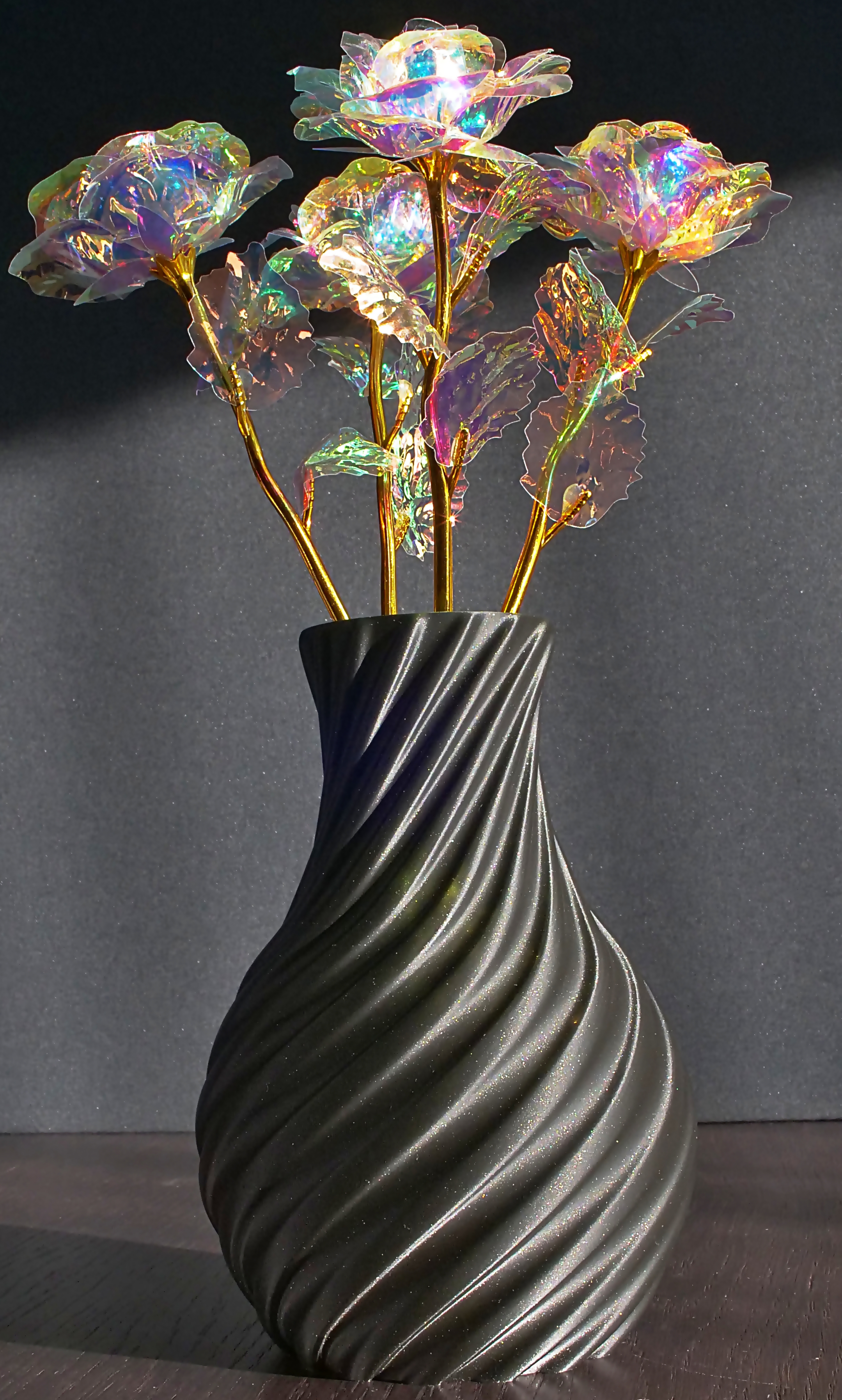 Miniatura 2 do modelo 3D Spiral Vase  Twisted Spiral Vase Vase Spiral Vase Spiral Vase Flower curved vase Flower vase vase vase vase vase vase vase