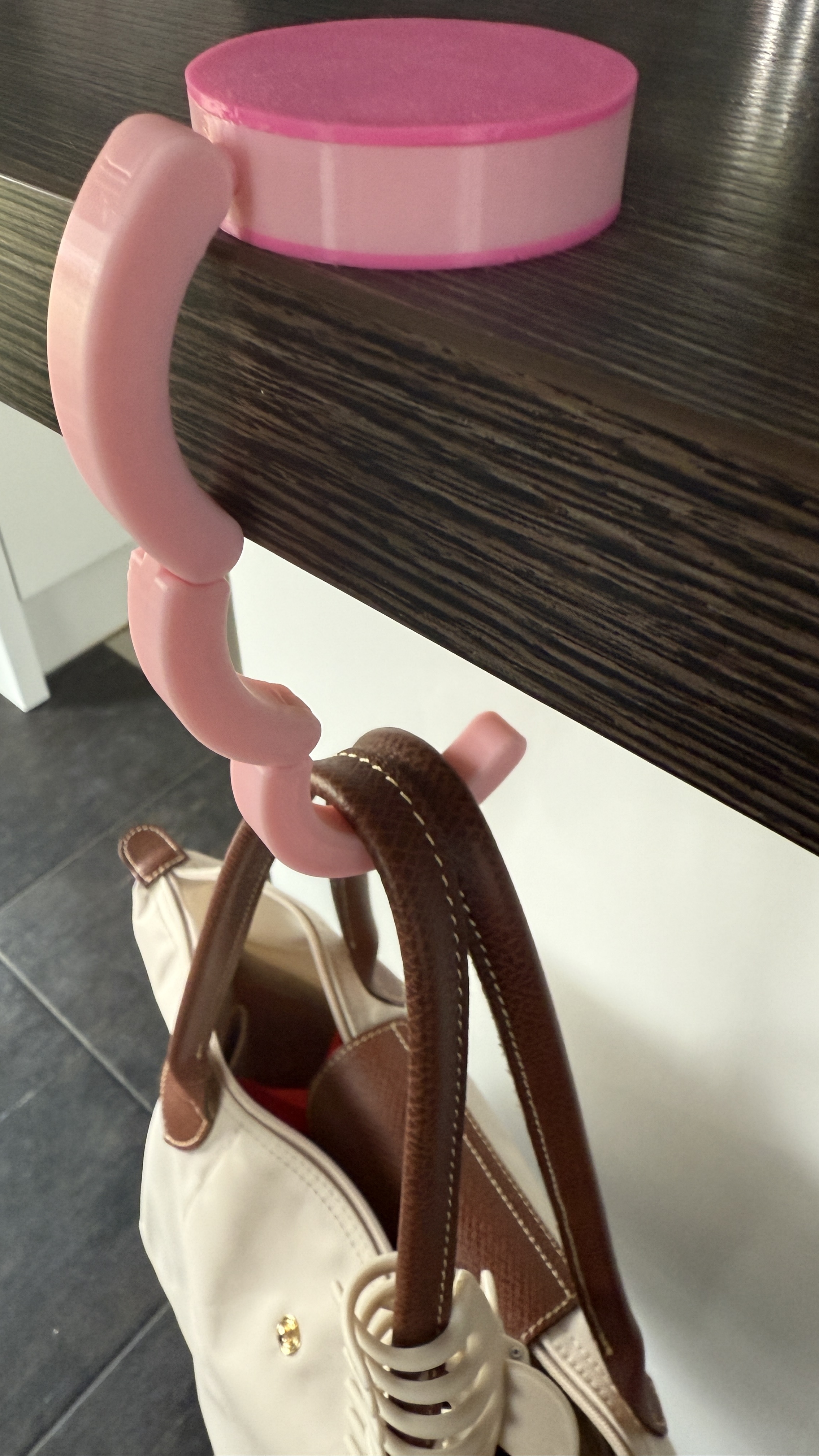 Bag hanger for table (top) - UPGRADE