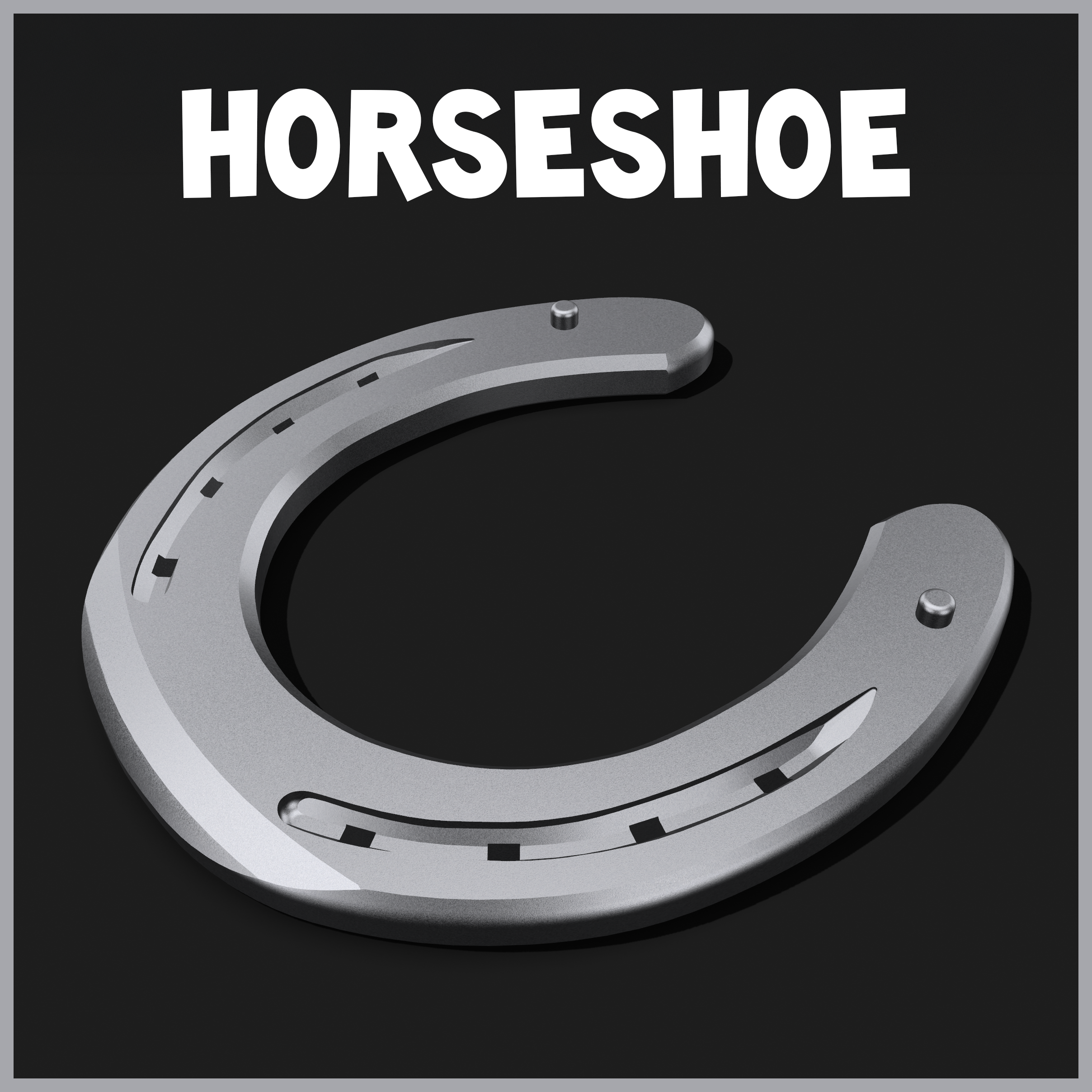 Realistic HORSESHOE (modeled after a real one)