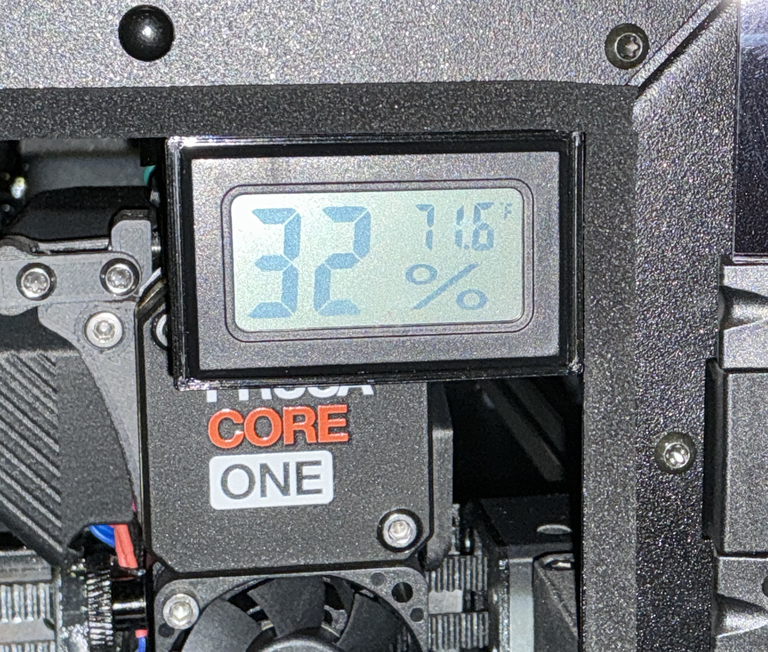 Hygrometer house for Prusa Core One