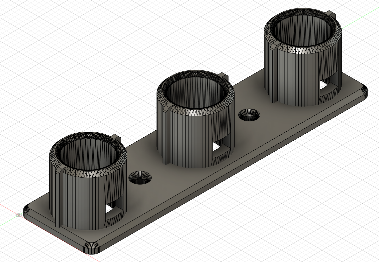 Nozzle Bracket for Kärcher VC7 - 3 Terminals, 0° and 90°