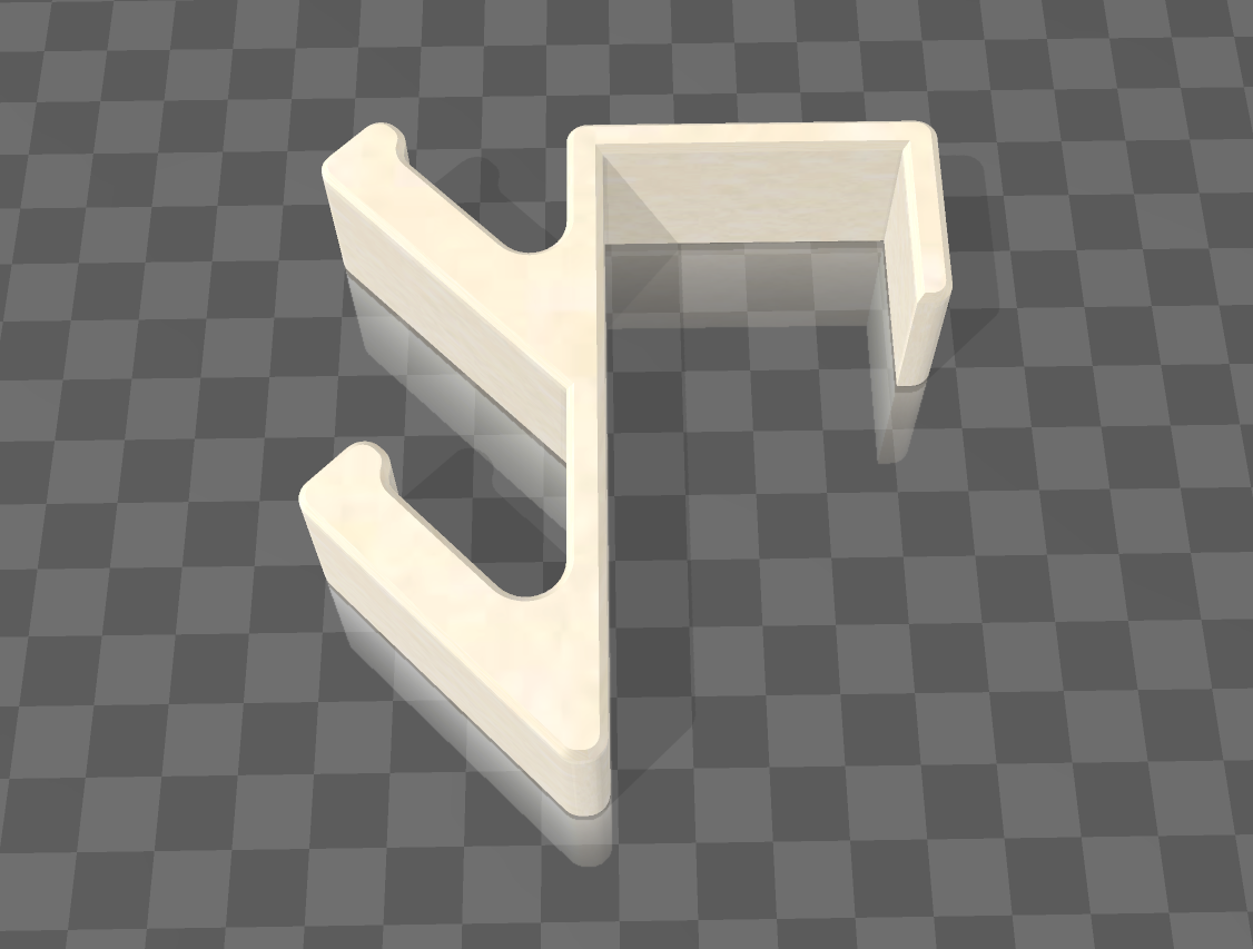 42mm Cubicle Wall Coat Hanger.