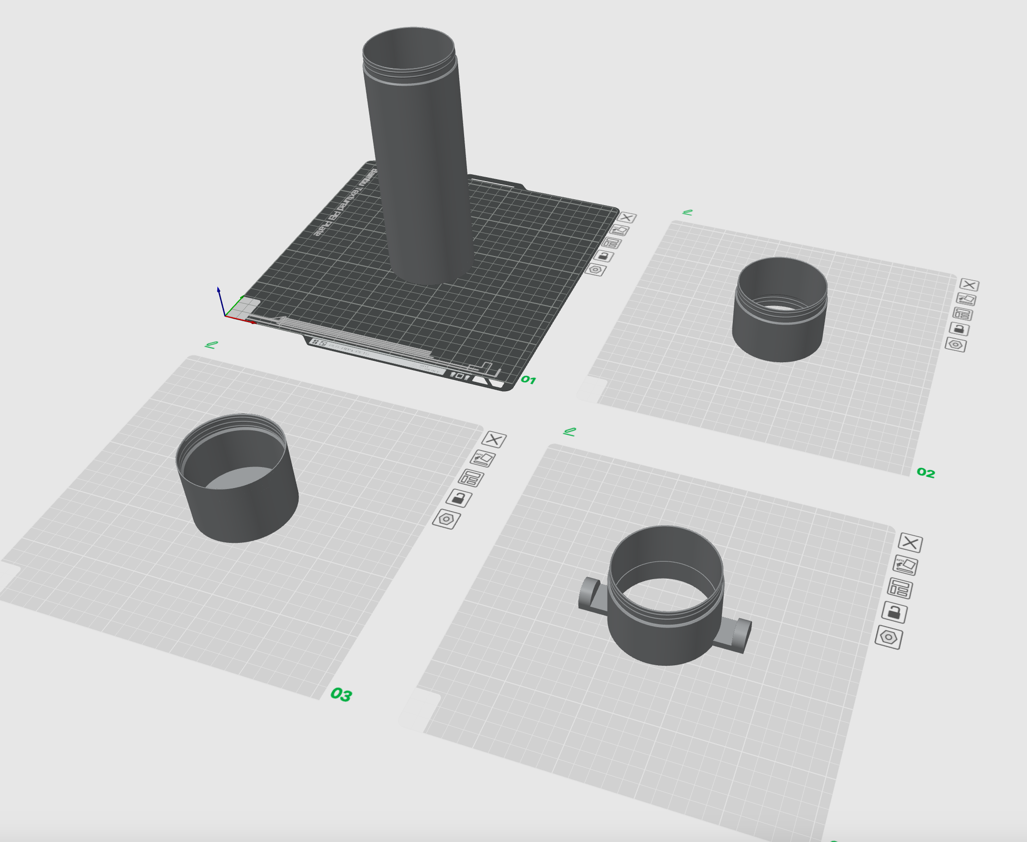Miniatura 3 do modelo 3D Stackable Tube Case