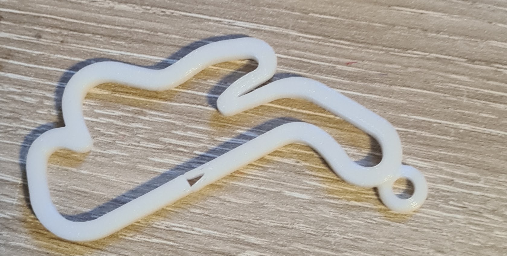 key ring in the shape of Australia - Phillip Island Circuit