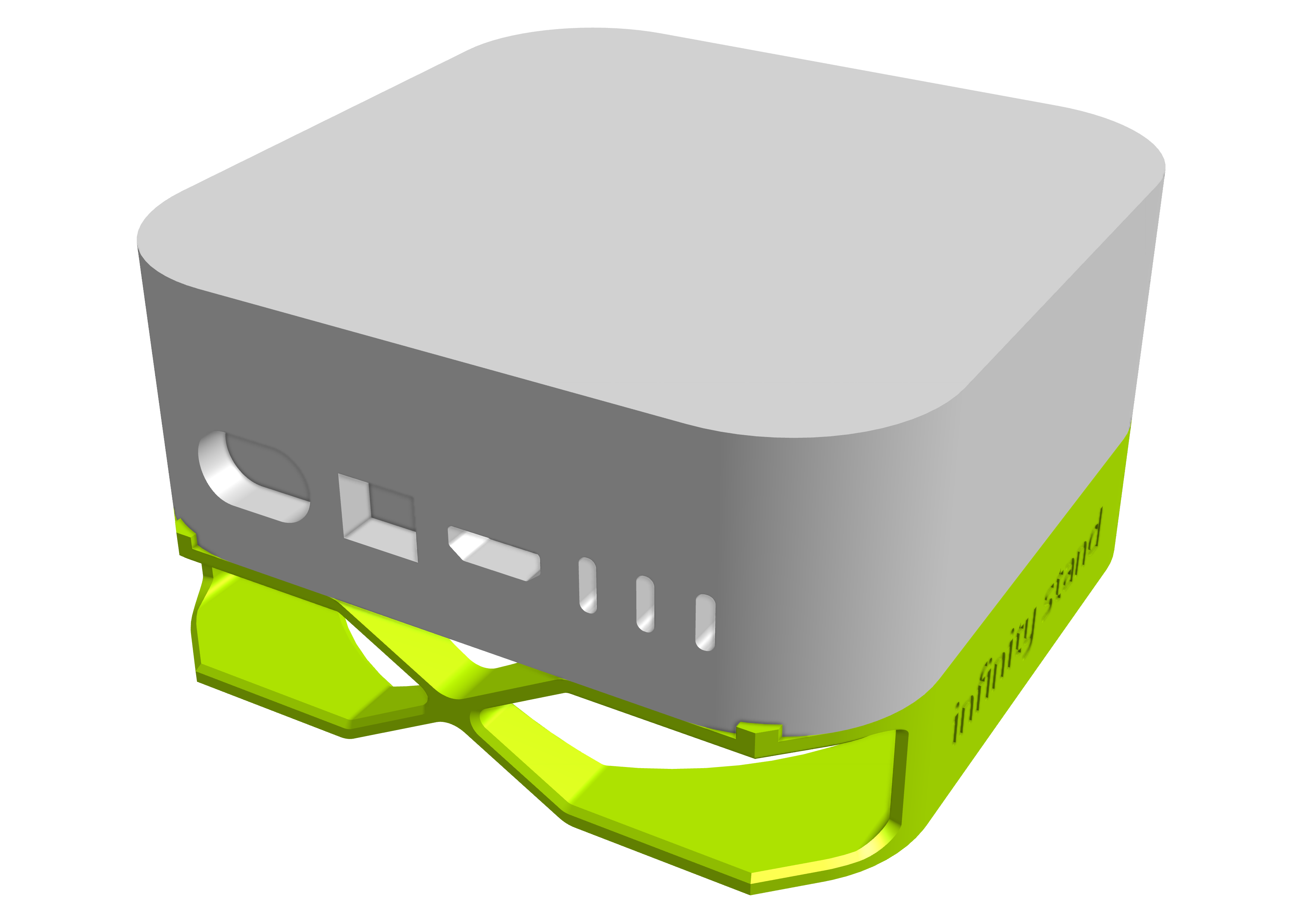 Miniatura 2 do modelo 3D Mac Mini M4 Desktop Infinity Stand