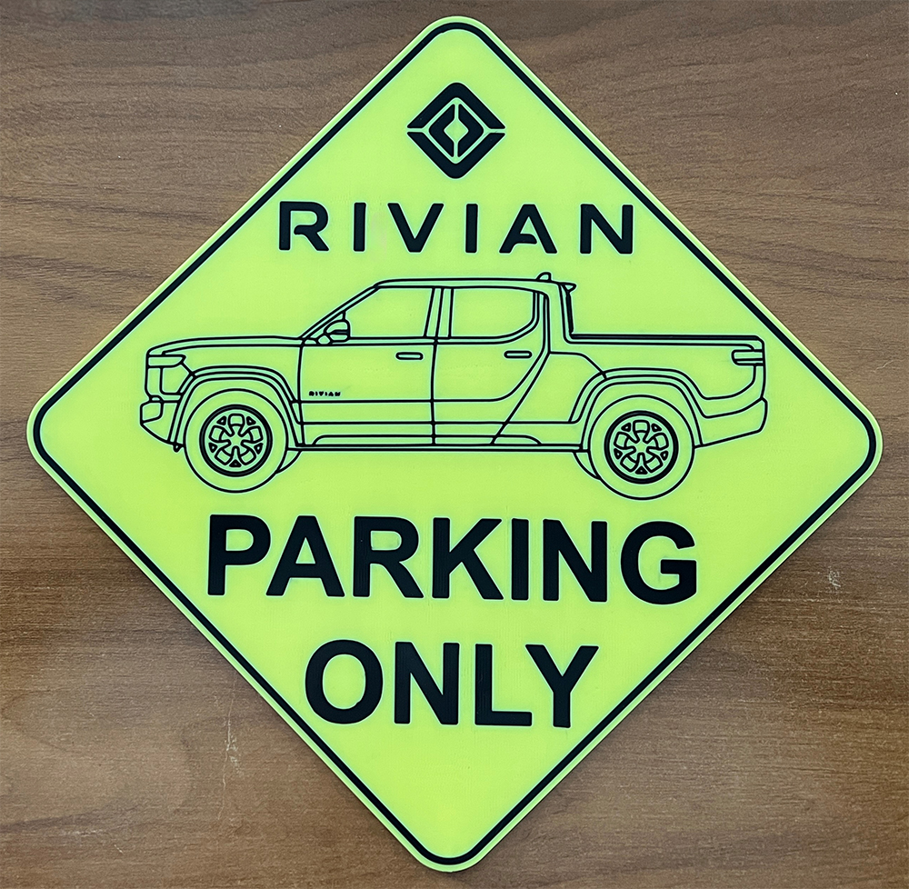 Rivian Parking Signs