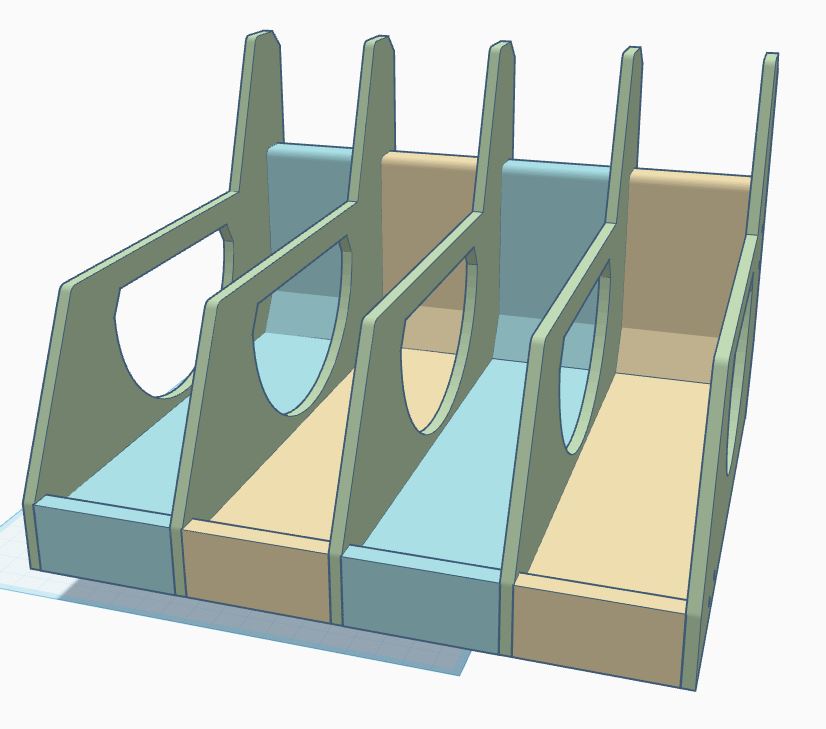 Miniatura 2 do modelo 3D Simple Modular Pistol Rack