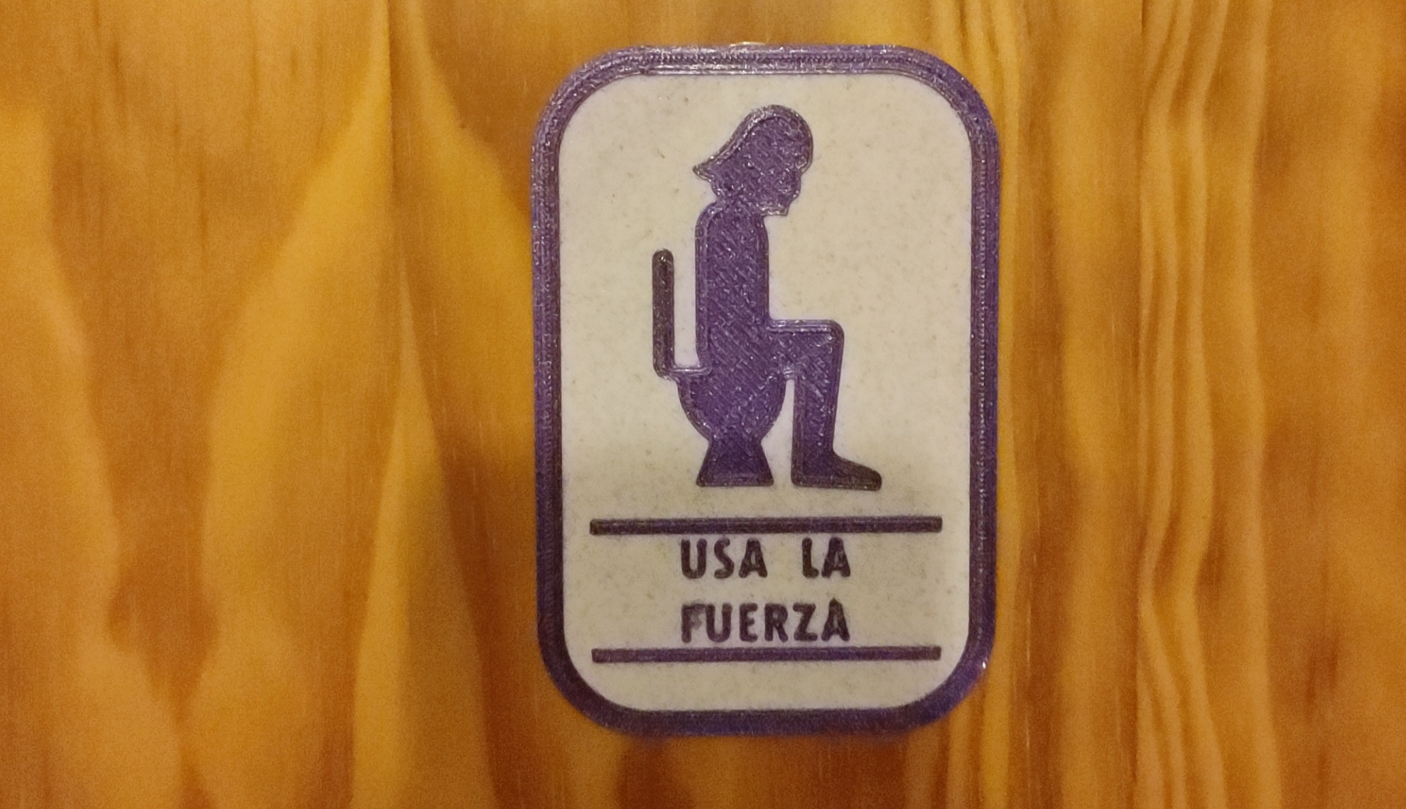 Placa Baño Star Wars