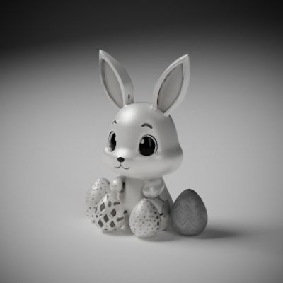 Miniatura 4 do modelo 3D Easter rabbit
