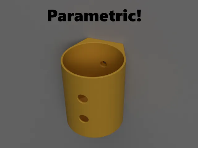 Parametric toothbrush holder