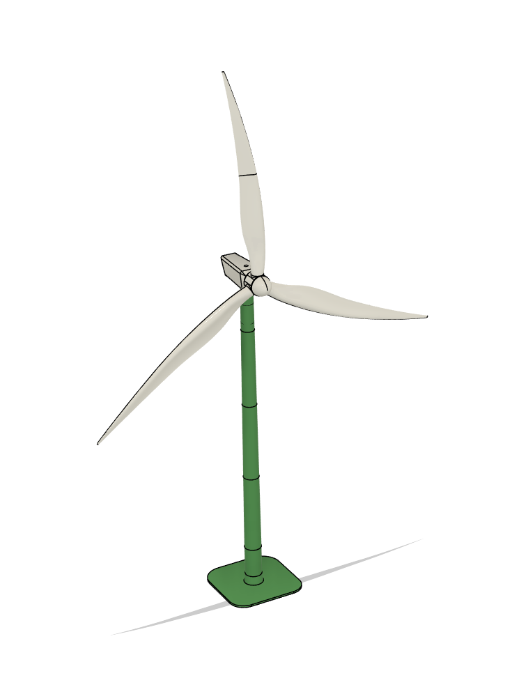 wind turbine (about 140cm)