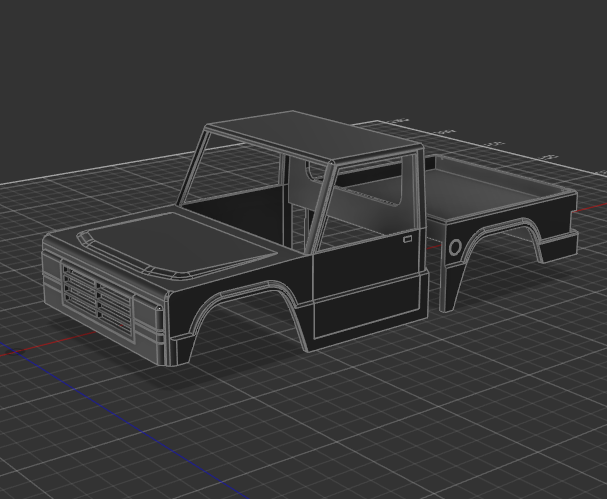SCX24 truck hardbody BAHA Basher