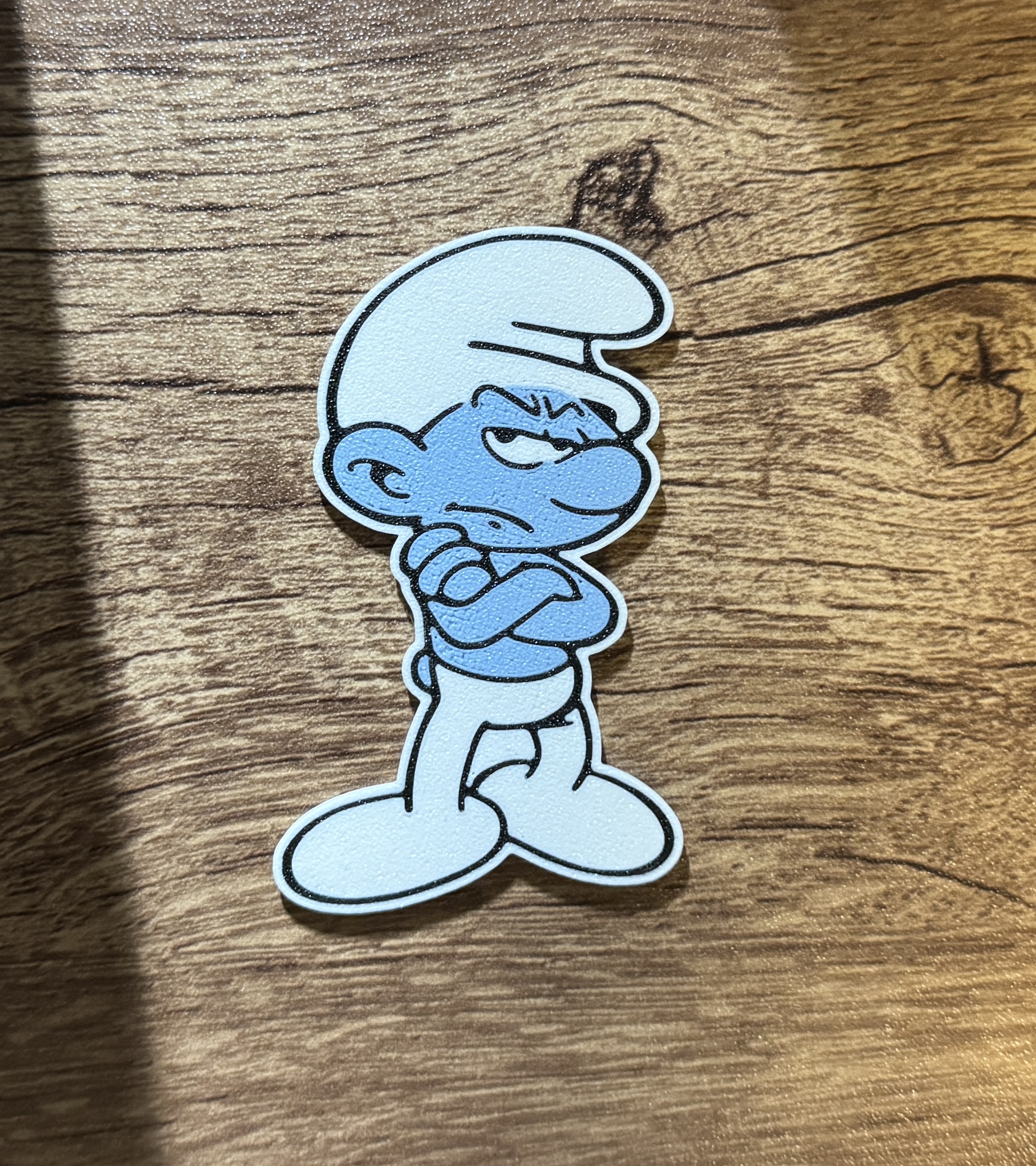 Grouchy Smurf Magnet (multi-color)(8x3mm magnets)
