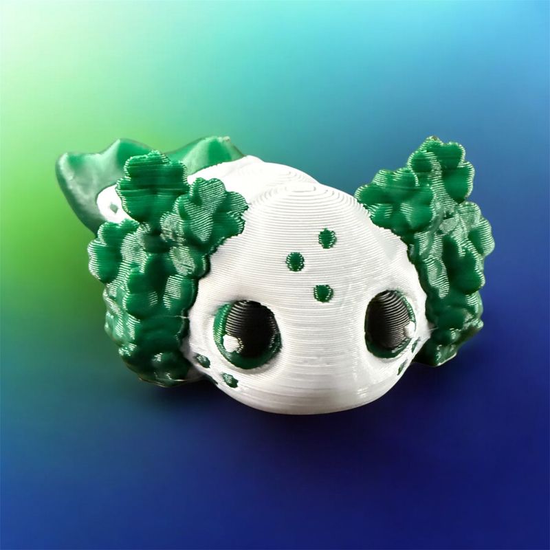 その他 PATRICK AXOLOTL GID SPECIAL EDITION St. Patrick's Day Lucky Axolotl Articulated Flexi by