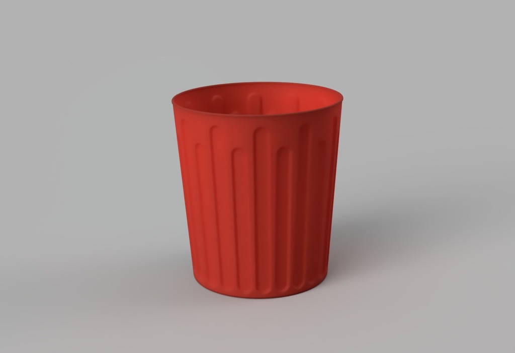 Rubbish Bin by Download free STL model