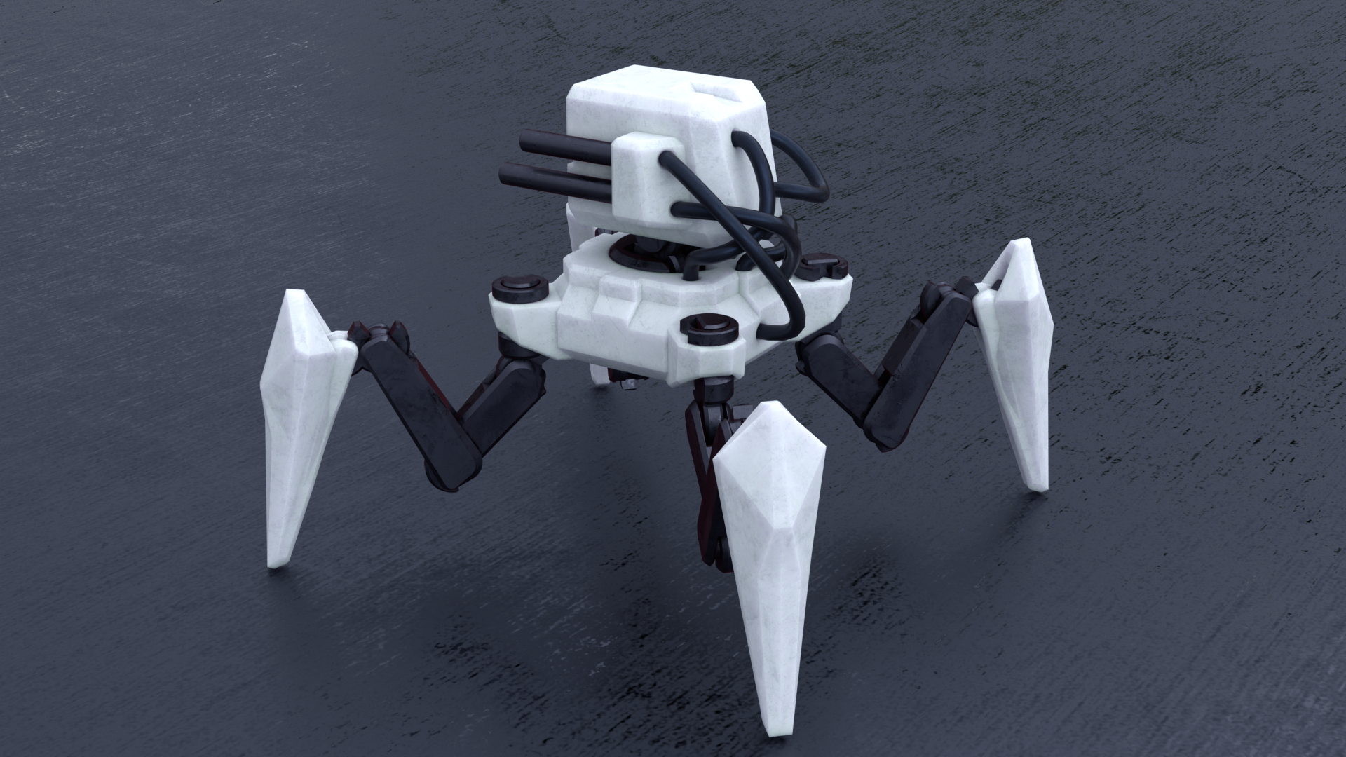 Miniatura 5 do modelo 3D Sci-Fi Robot Sentry Mech