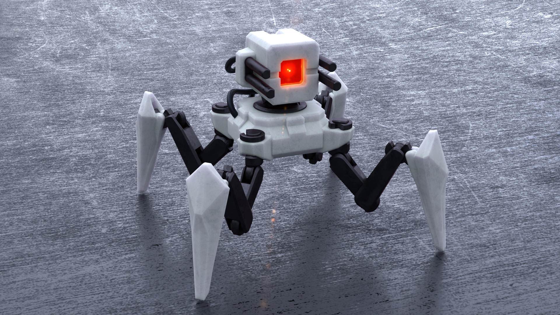 Miniatura 4 do modelo 3D Sci-Fi Robot Sentry Mech