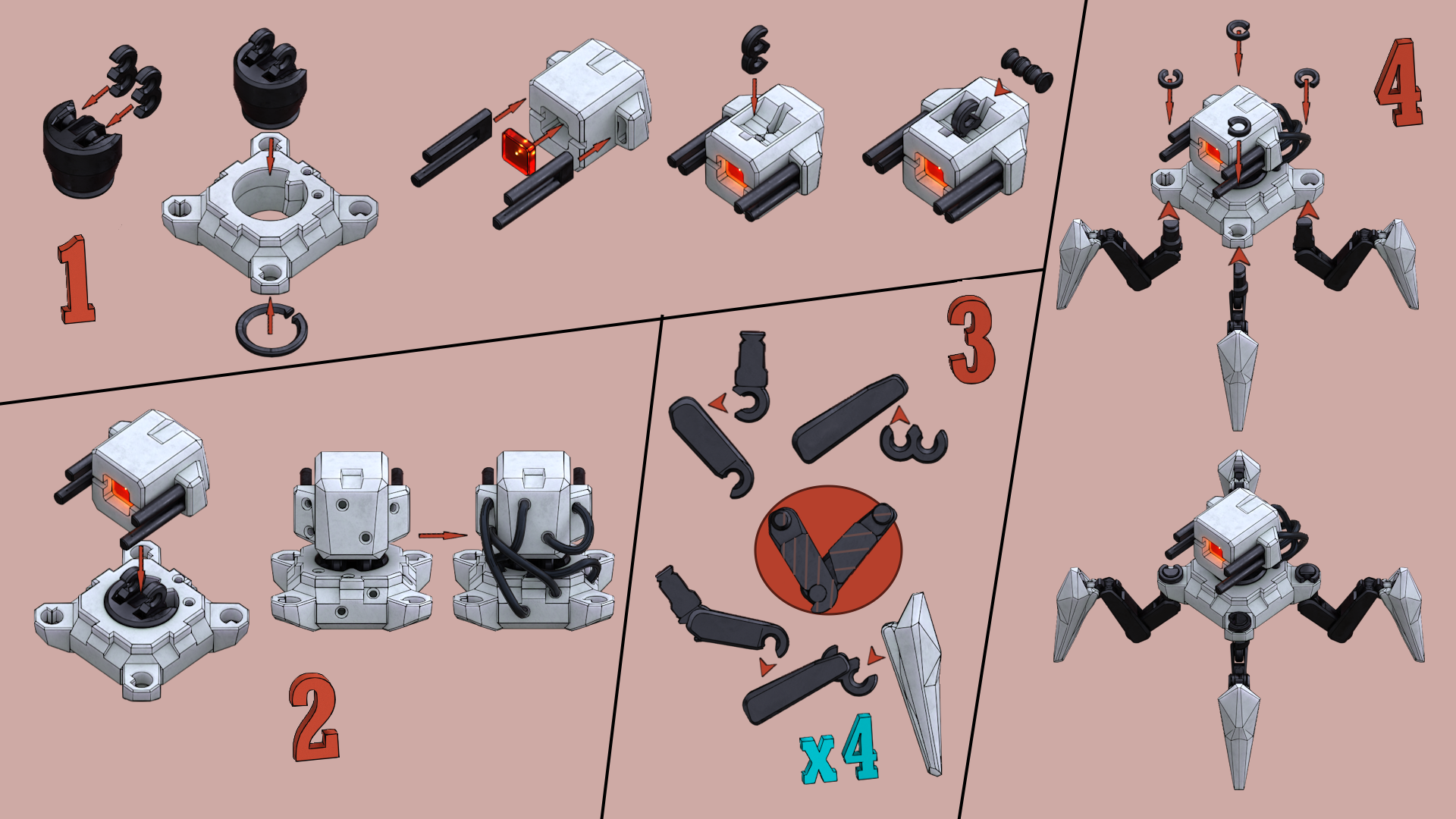 Miniatura 6 do modelo 3D Sci-Fi Robot Sentry Mech