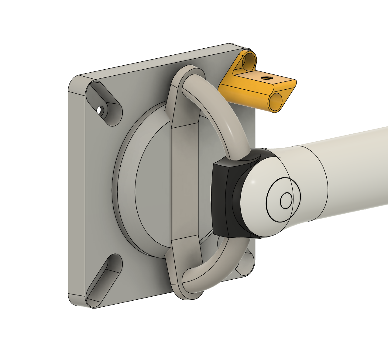 Camera 1/4-20 mount compatible with CBS Flo arm