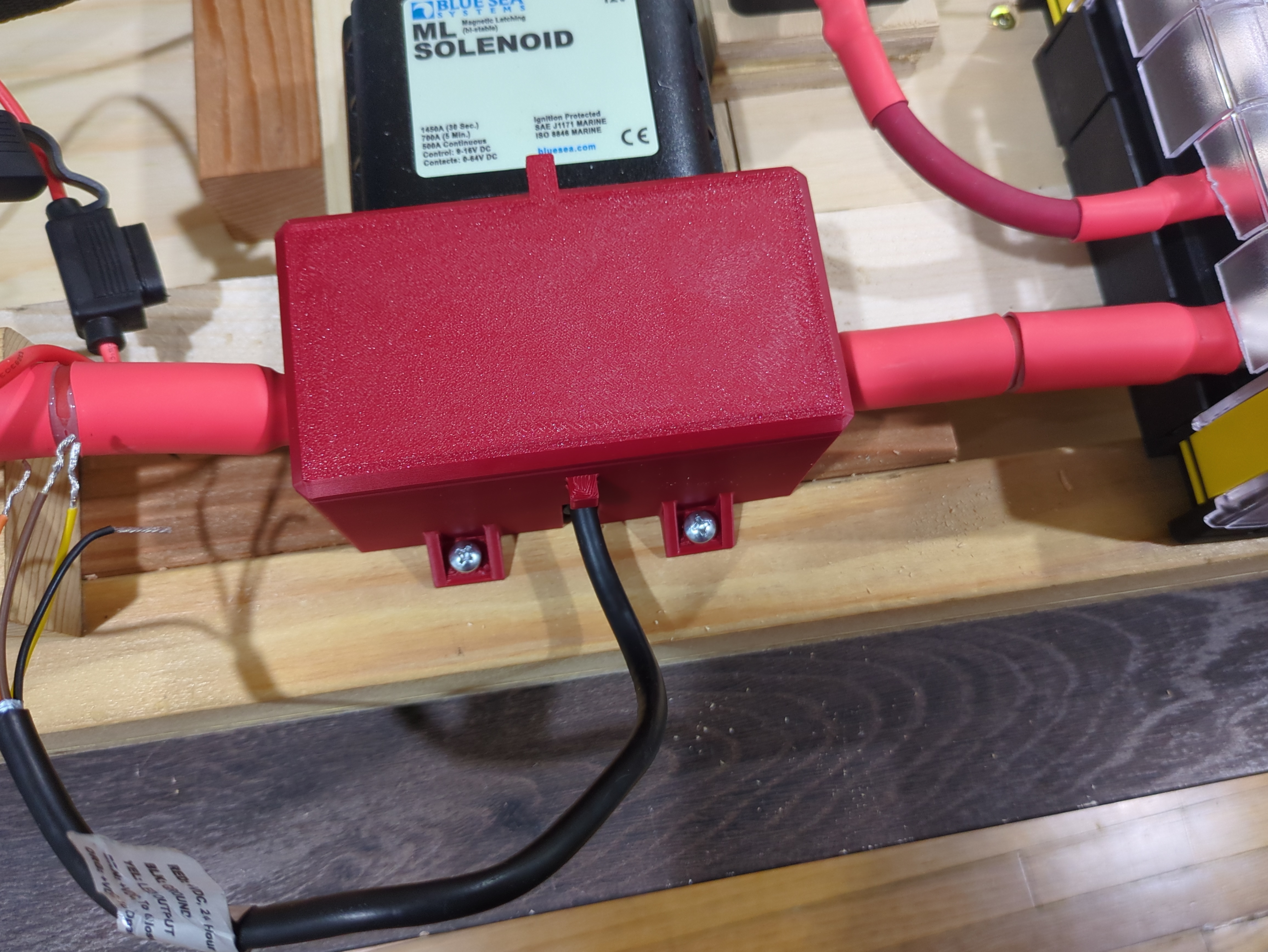 Cover for terminals on Blue Sea ML Solenoid
