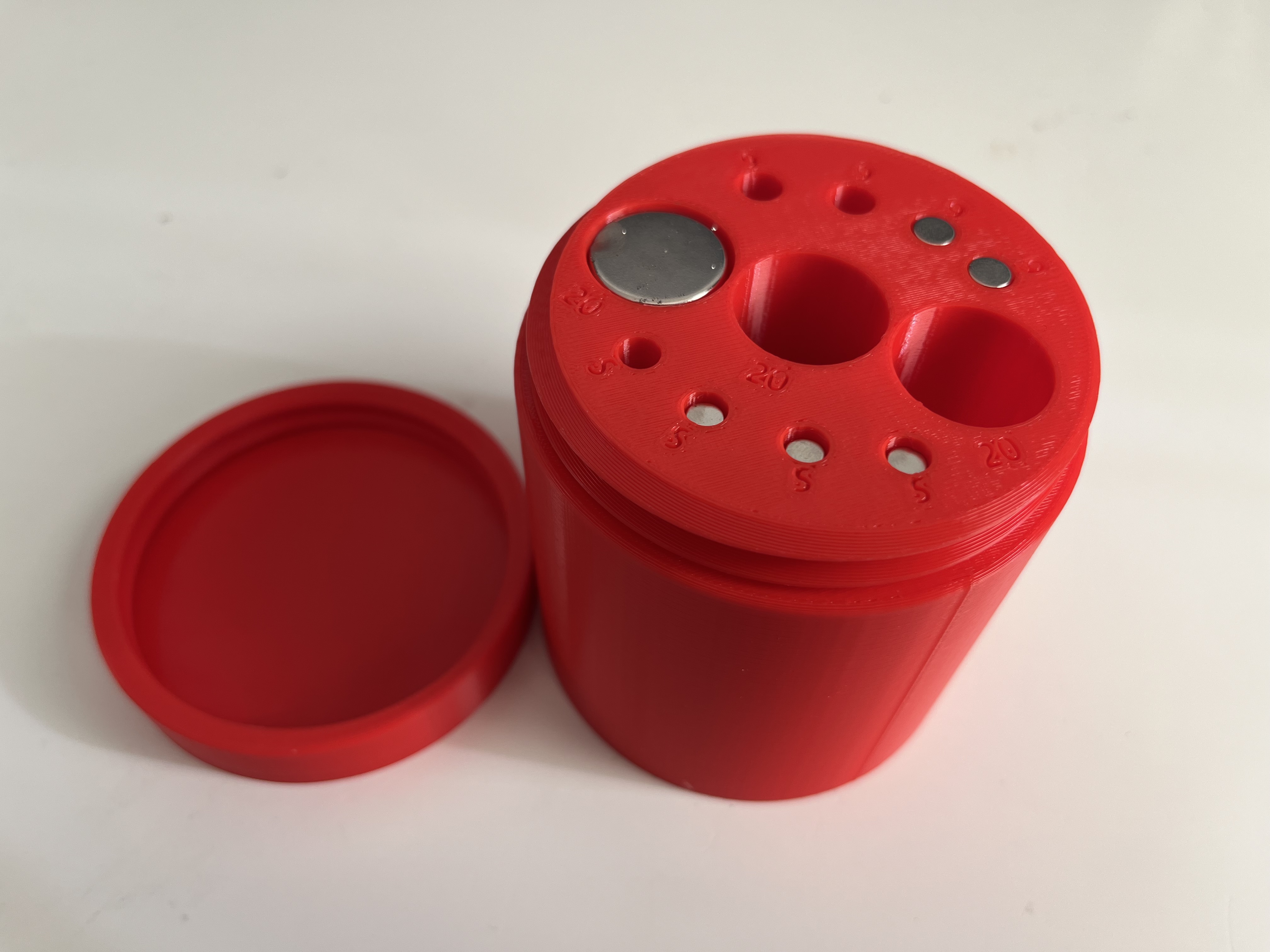 Neodymium Magnet organizer for 5mm, 6mm and 20mm magnets
