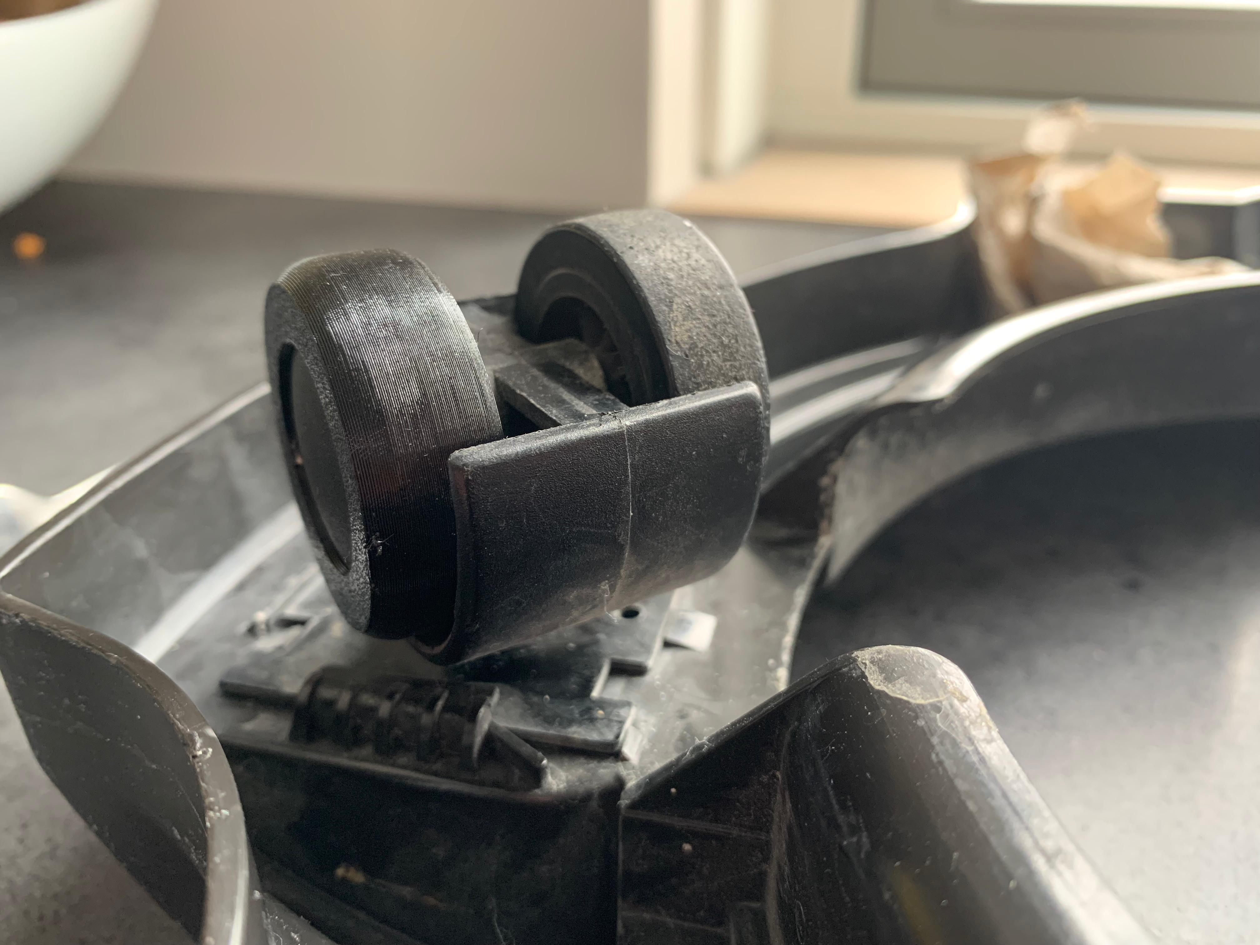 Rainbow vacuum caster wheel tire replacement
