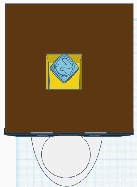 Miniatura 2 do modelo 3D Block Head Dice tower