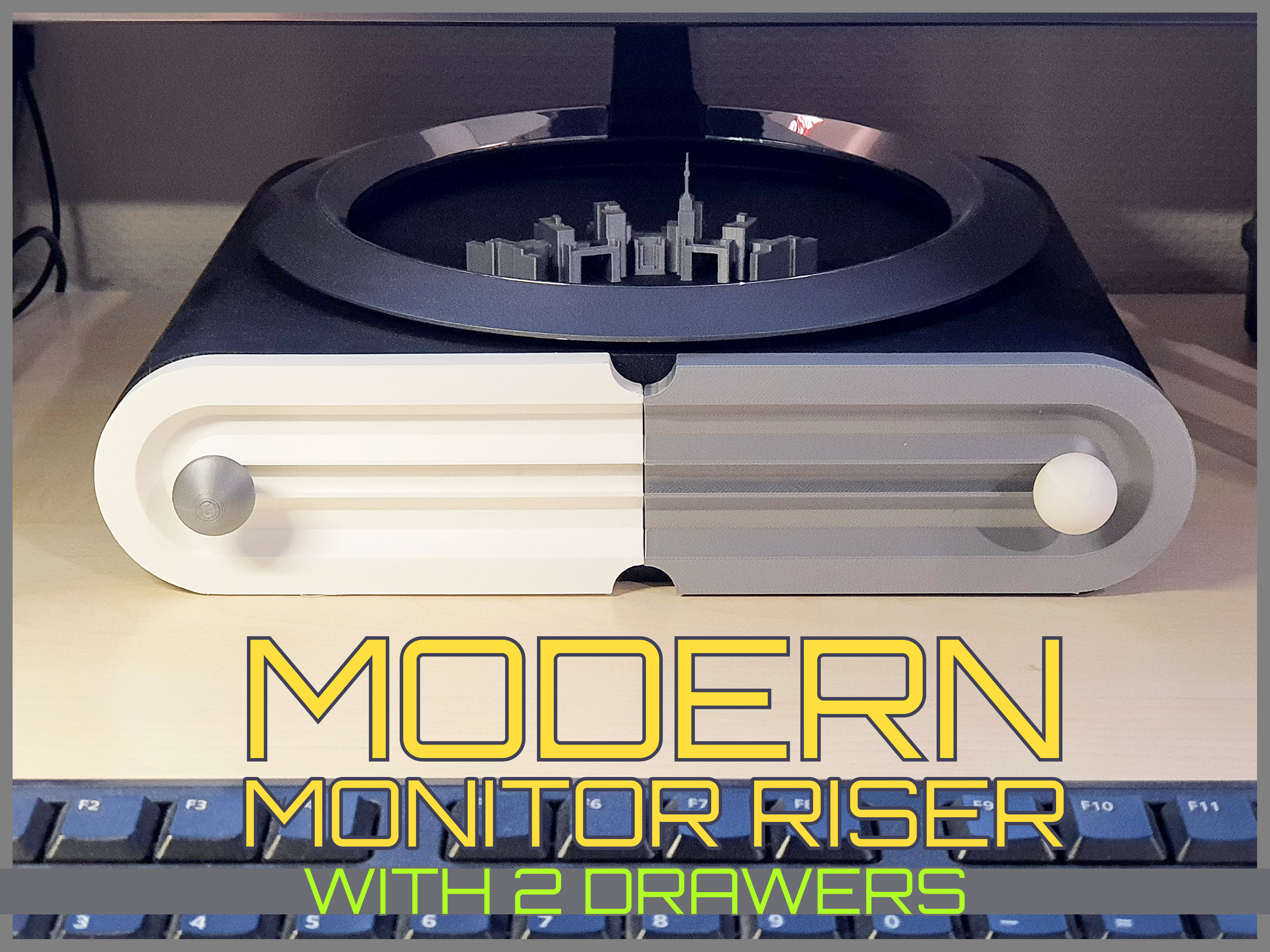 Modern monitor riser