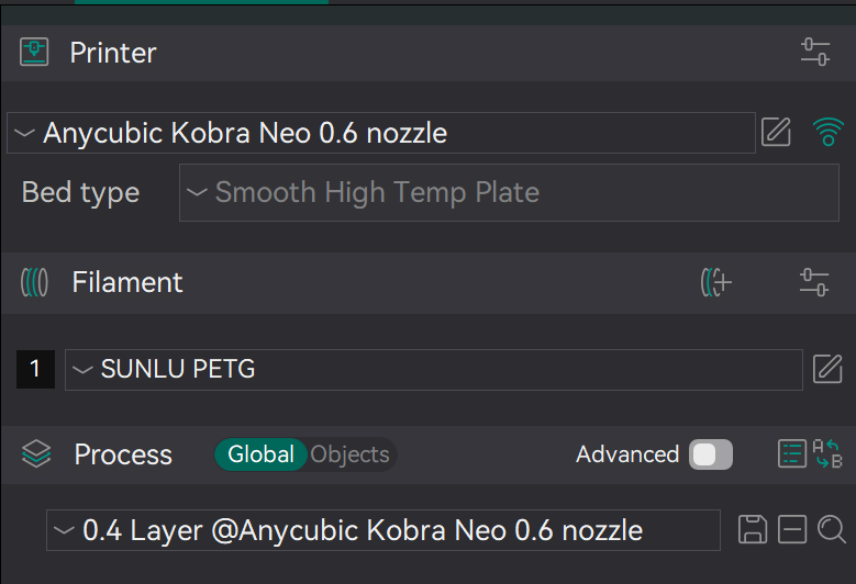 Anycubic Kobra Neo - Orcaslicer Presets - Klipper