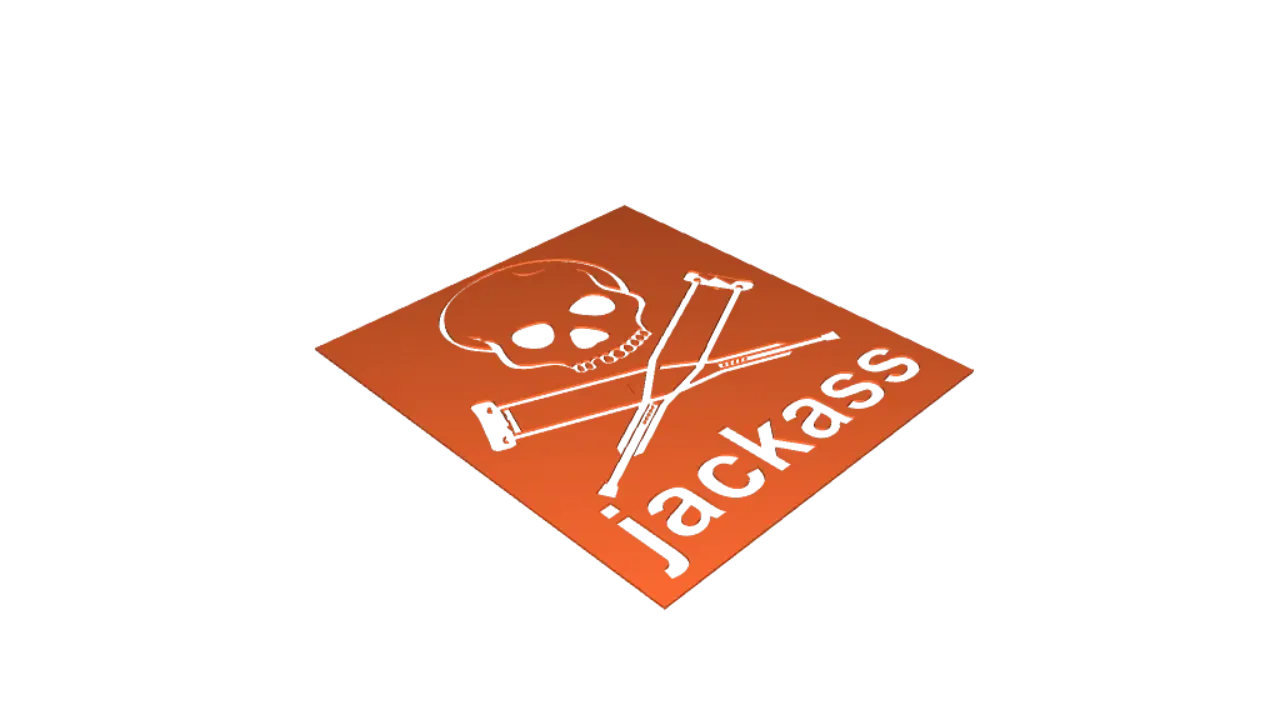 jackass logo 3d