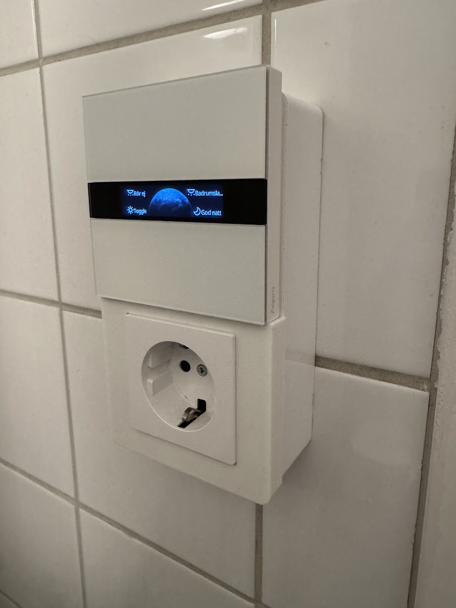 Compact Exxact frame for Aqara Display Switch