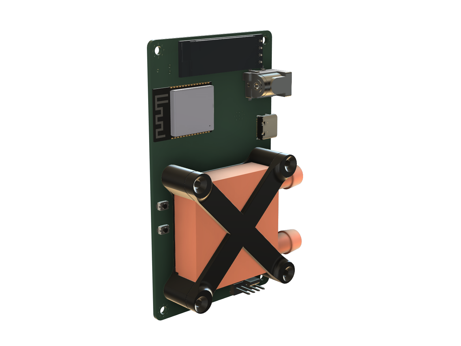 40mm Copper Cooler Adapter for Bitaxe