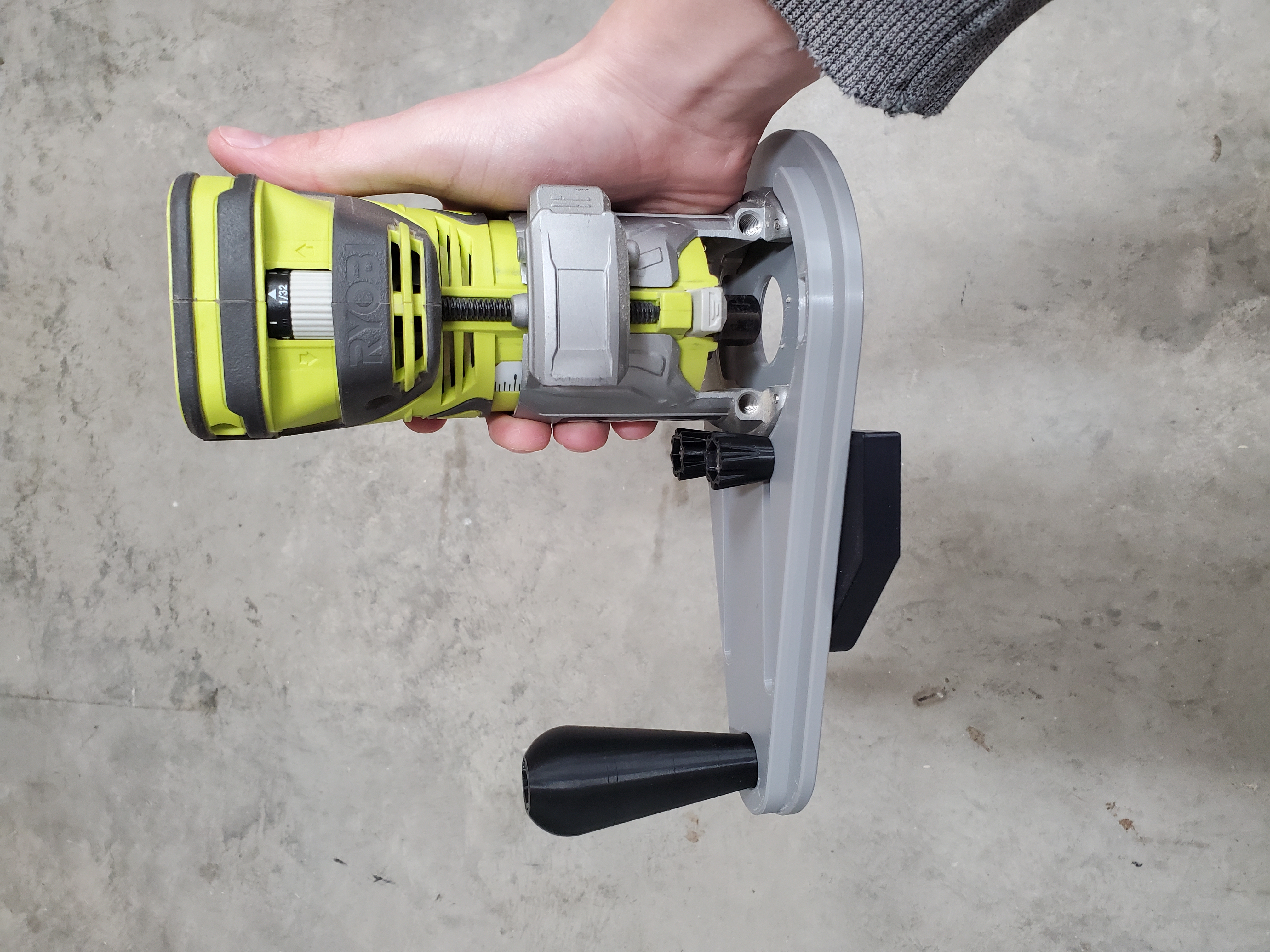 Ryobi 18v Router Base Plate with Edge Guide