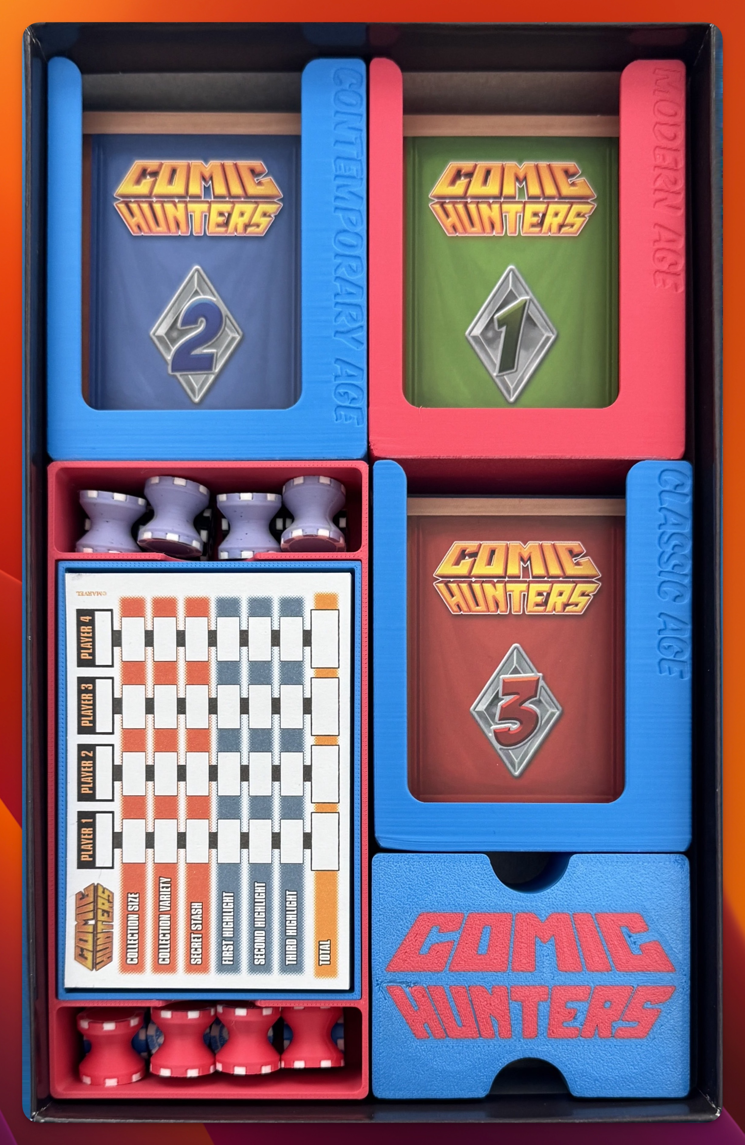 Comic Hunter Board Game Insert (AMS-Multi Colored) — miniatura 3
